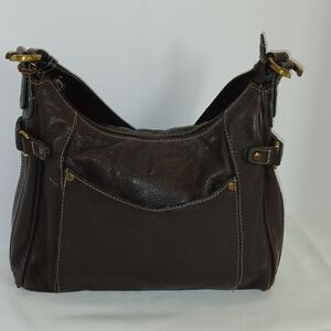 East 5th Dark Brown Leather Satchel